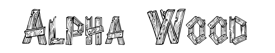 Alpha Wood Font Download Free